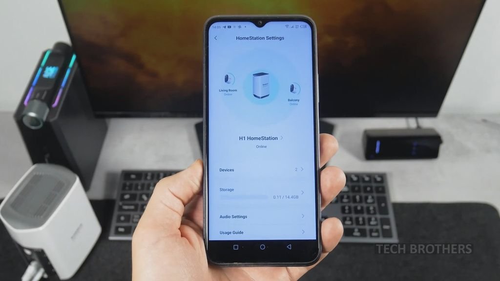 H1 Home Station in the app