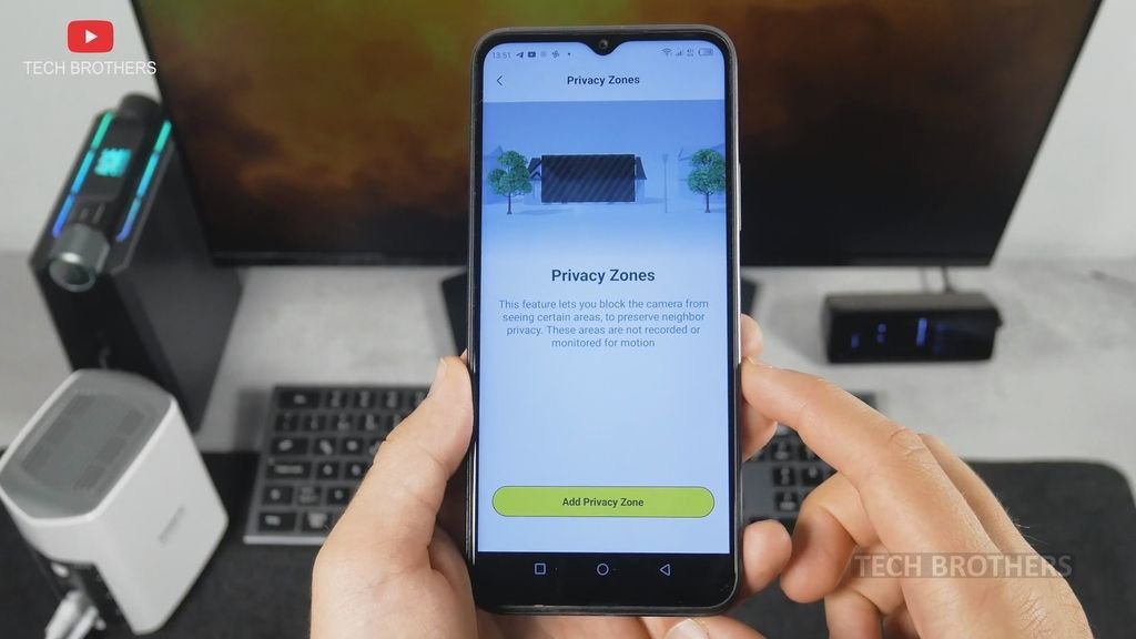 Privacy Zones in Baseus Security app