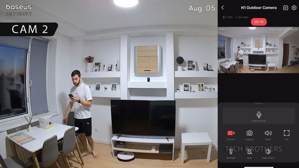Baseus N1 camera 2 video daytime