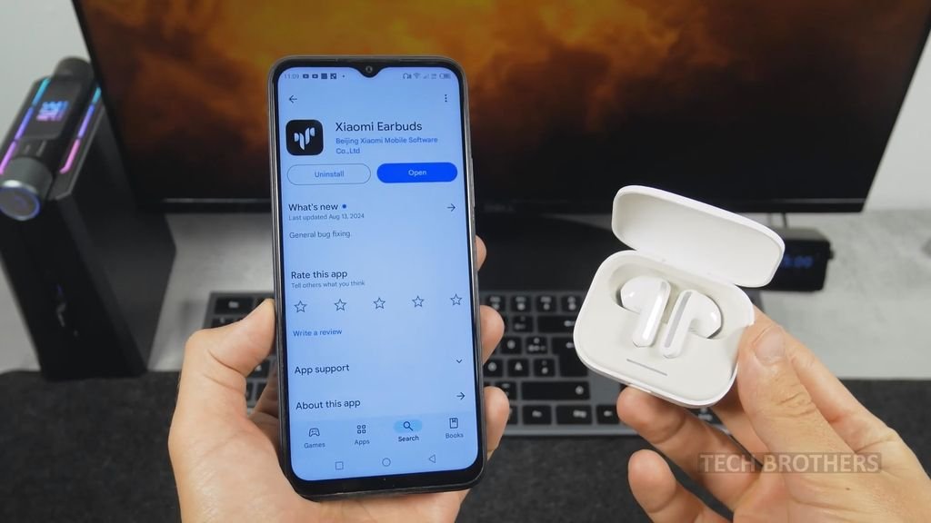Xiaomi Earbuds app and Redmi Buds 6S