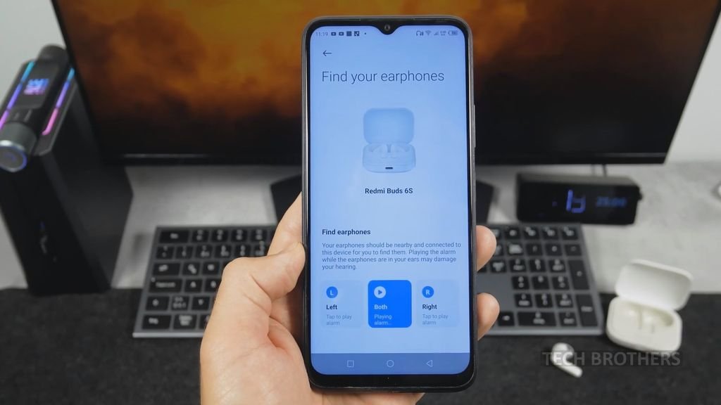 Xiaomi Earbuds app find your earphones